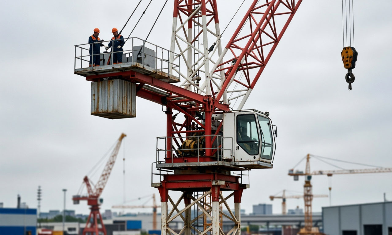 кран на ремонте, презеровка отверстия пальца S298=32 градуса, форцовка фланца